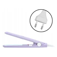 Chapinha Mini Prancha Alisadora Cabelo Bolsa Portatil Bivolt Foto mini 4