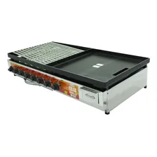 Char Broiler Grelha Picanheira C/ Chapa 1050x500 A Gás Inox Foto  mini 1