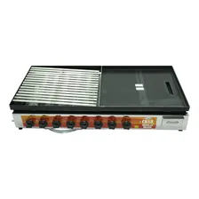 Char Broiler Grelha Picanheira C/ Chapa 1050x500 A Gás Inox Foto mini  2