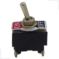 Chave Alavanca 2 Posições 4 Terminais On/off 6a 250v Cor Preto Foto mini  2
