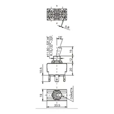 Chave Alavanca Margirius Bipolar Lig-desl-lig 14203 20a Foto mini 2