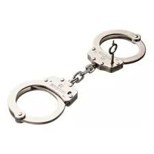 Chave Algema Invictus Militar Policia Aço Algemas Cor Prateado Foto mini 3
