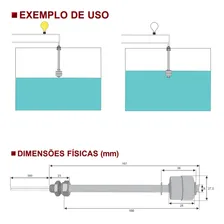 Chave Boia Inox Mini Sensor De Nível 1mpa Ip67 Foto mini 4