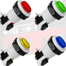 Chave Botão Pbs-29 Arcade Jukebox Fliperama Cor Kit 4 Peças Foto mini 4