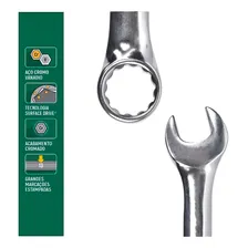 Chave Combinada 30mm Crv Espelhada Sata St40222g Foto mini 3