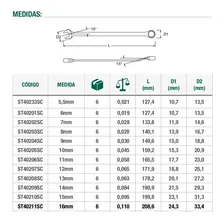 Chave Combinada Espelhada De 16mm Sata - St40211sc Foto mini 2