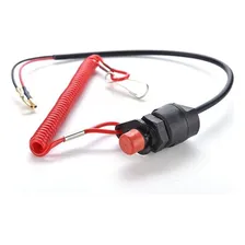 Chave Corta Corrente Cordão Motor De Popa Universal C/ Botão Foto mini  2