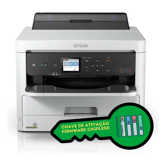 Chave Desbloqueio Firmware Chipless Para Epson Wf-c5210 Foto 1