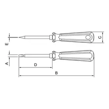 Chave Fenda Haste Isolada 1000v 1/8x3 Tramontina Pro 4411501 Foto mini 2