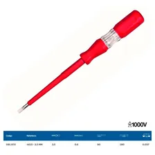 Chave Fenda Teste Elétrico Isolada Gedore 091872 4615-3,5 Foto mini 2