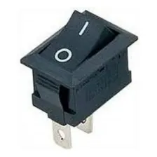 Chave Gangorra Kcd101 Liga Desliga Quadrado Preto Kit 10 Un Foto mini 1