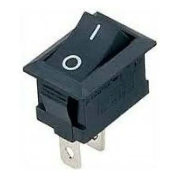 Chave Gangorra Kcd101 Liga Desliga Quadrado Preto Kit 10 Un Foto 1