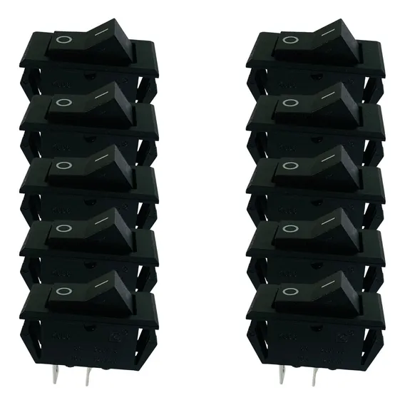 Chave Gangorra Kcd6-101 2 Terminais On /off - Kit 10 Foto 1