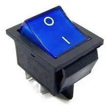 Chave Gangorra Liga / Desliga 4 Pólos Kcd4 Azul Foto  mini 1