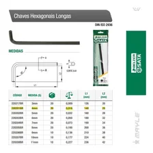 Chave Hexagonal Longa Para Aperto 4mm Belzer 220201br Foto mini 3