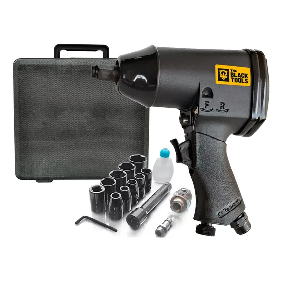 Chave Impacto Pneumática 1/2 32kg Com 10 Soquetes E Maleta Foto 1