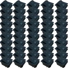 Chave Interruptor Gangorra Kcd4-201c Preto 4t Kit 50 Foto mini 1