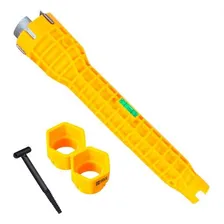 Chave Lavatório Multifuncional D'tools Cor Amarelo Foto  mini 1