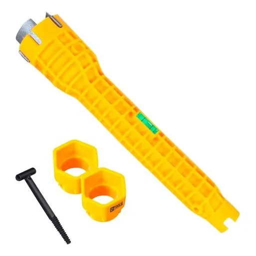 Chave Lavatório Multifuncional D'tools Cor Amarelo Foto 1