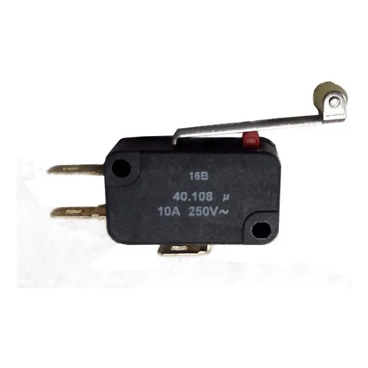 Chave Margirius Micro Interruptor 40108 Rev. Haste C/rolete Cor Preto Foto 1