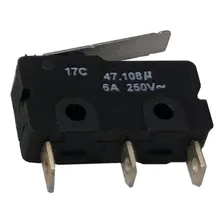 Chave Margirius Micro Interruptor 47108 Revers. Haste Curva Cor Preto Foto  mini 1