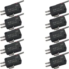 Chave Micro Switch Kw11-7-3 3t 16a Haste 27mm - Kit 10 Foto  mini 1
