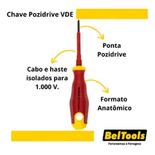 Chave Pozidrive Vde 0x60mm Beltools Foto mini 4