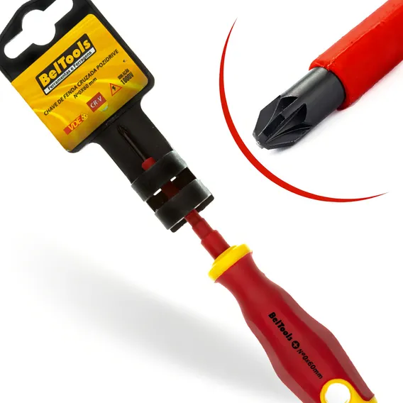 Chave Pozidrive Vde 0x60mm Beltools Foto 1