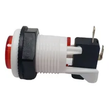Chave Push Button Com Tecla Redonda Vermelho 2t Na Foto mini  2