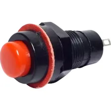 Chave Push Button Ds-213 2t Sem Trava Vermelha Kit 10 Foto mini 4