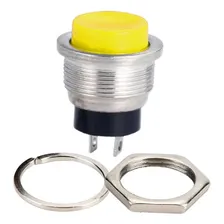 Chave Push Button Ds212 Amarela 2 Terminais - Kit Com 20 Pçs Foto mini 3