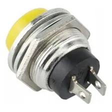 Chave Push Button Ds212 Amarela 2 Terminais - Kit Com 20 Pçs Foto mini 2