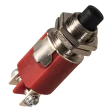 Chave Pushbutton Contato Fechado Desl. Pressionada Margirius Cor Vermelho Foto mini 1