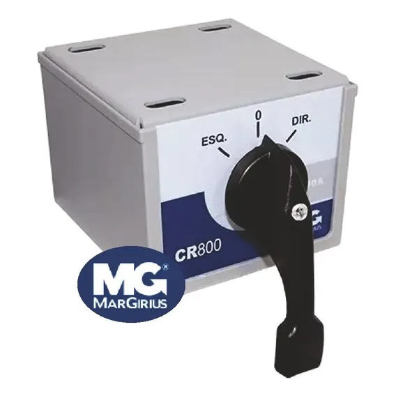 Chave Reversora Trifásica 15a Cr-815 Margirius Alavanca Cor Cinza Foto 1