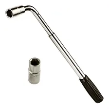 Chave Roda Telesc贸pica Prolong谩vel L Soquete 17-19-21-23mm Foto mini 2