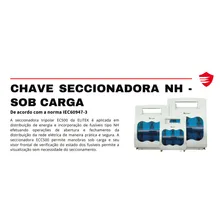 Chave Seccionadora Tripolar Saca Fusivel Nh1 250a - Elitek Cor Branco Foto mini  3