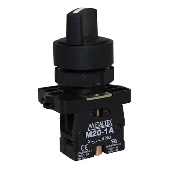 Chave Seletora 2 Posições Com Retorno 1na Metaltex Foto 1