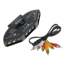 Chave Seletora Audio Video - Chaveador Cabo Rca Foto mini 2