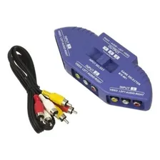 Chave Seletora Audio Video - Chaveador Cabo Rca Foto mini 4