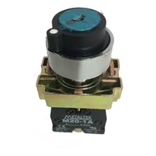 Chave Seletora C/ Chave M20knr2-b-1a 2pos 1na+1nf - Metaltex Foto  mini 1