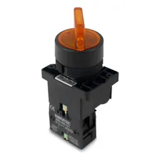 Chave Seletora Iluminada Ek2561 2 Posições Amarelo 220v 1na Foto mini 2