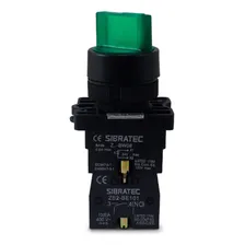 Chave Seletora Iluminada Ek3365 3 Posições Verde 220v 2na Foto mini 3