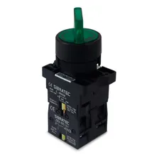 Chave Seletora Iluminada Ek3365 3 Posições Verde 220v 2na Foto mini 1