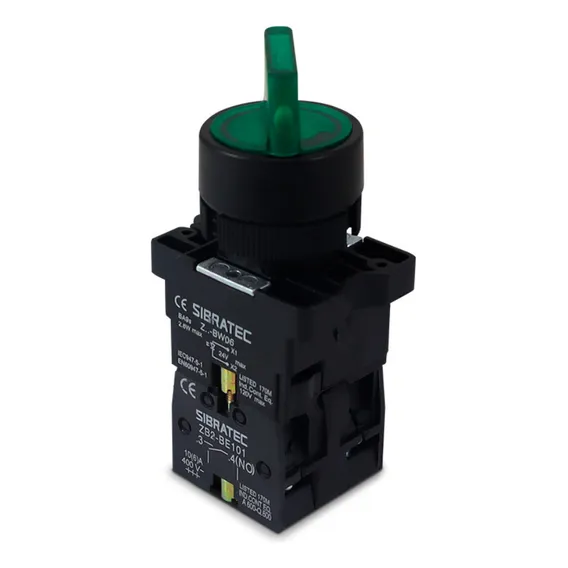 Chave Seletora Iluminada Ek3365 3 Posições Verde 220v 2na Foto 1