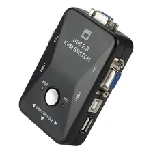 Chaveador Kvm Switch 2 Portas Usb 2.0/vga Foto mini 1