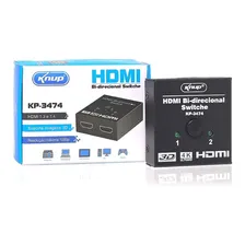Chaveador Switch Hub Hdmi 4k 3d Bidirecional Hub 2x1 E 1x2 Foto  mini 1