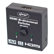 Chaveador Switch Hub Hdmi 4k 3d Bidirecional Hub 2x1 E 1x2 Foto mini  3