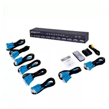 Chaveador Switch Kvm Vga - Usb 8 Portas+8 Cabos Vga-usb 1,5m Foto mini 1
