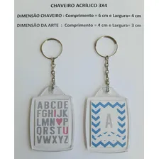 Chaveiro Acrílico 3x4 - 100 Unidades Foto mini  2