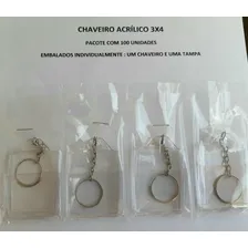 Chaveiro Acrílico 3x4 - 100 Unidades Foto mini  3